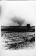 Camp d'extermination de Treblinka – on peut voir au loin les fumées au-dessus du camp. (AIPN)